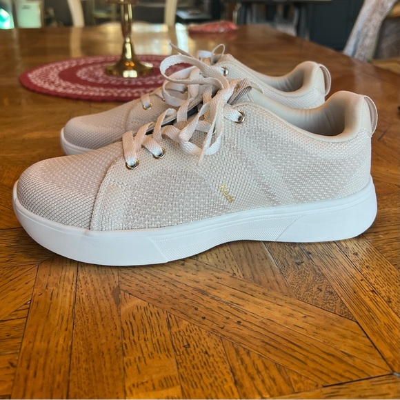 Keds BlissWalk Sneaker Womens US 6W Beige Knitted Lace Up Athletic Shoes - Picture 5 of 11